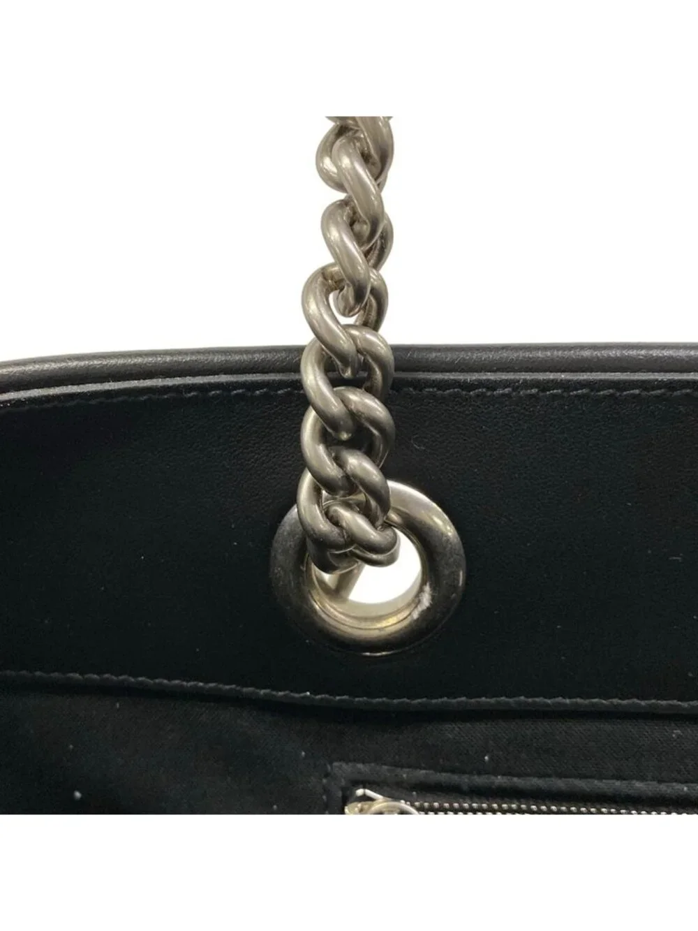 Balenciaga Tote Duty Ivory Black Leather